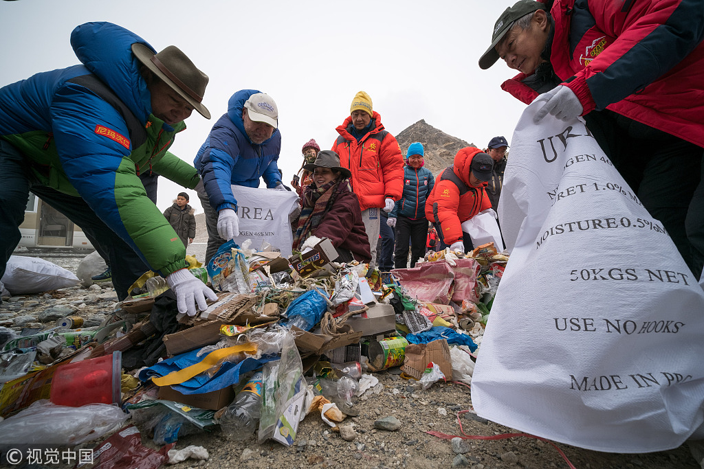 去年清理垃圾8.4吨,珠峰核心景区已被无限期关