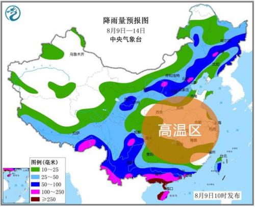 图片来源:中央气象台 中东部高温雨水齐上阵 京津冀等地再迎暴雨天气