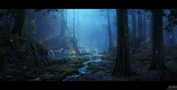 游戏设计师绘制《散人传奇最大网站》原画 场面恢弘,令人震撼