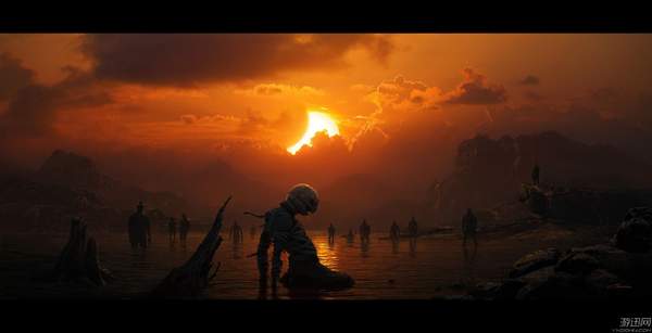 游戏设计师绘制《散人传奇最大网站》原画 场面恢弘,令人震撼