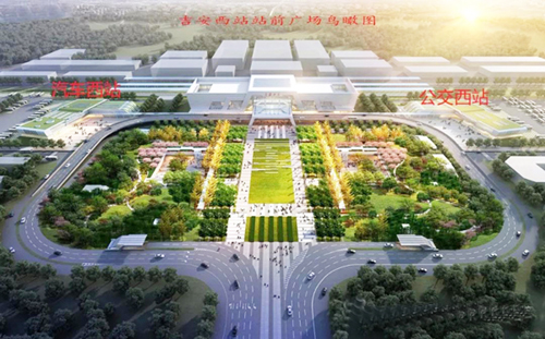 吉安高铁站汽车及公交西站同时开工(图)