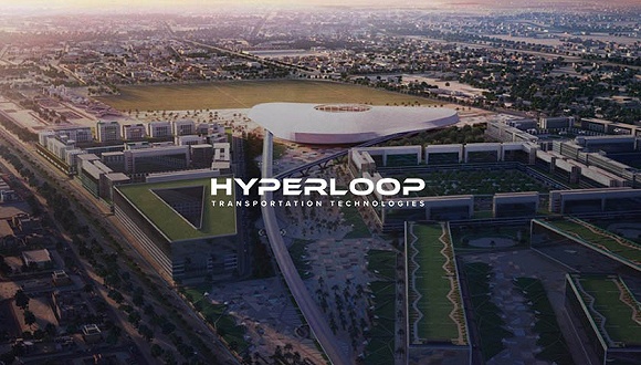 Hyperloop概念图。图片来源：HTT