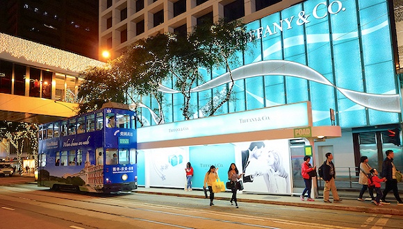 Tiffany香港门店 图片来源：inside retail hk