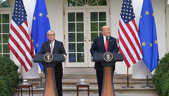 美国欧盟重启贸易谈判 有望11月达成部分协议