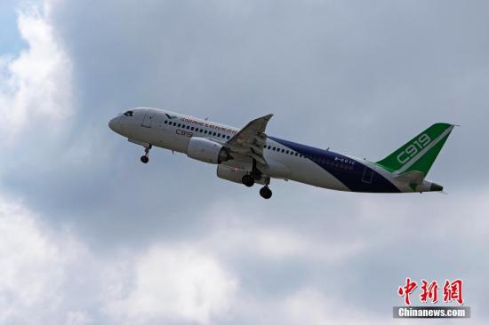 資料圖:C919客機。殷立勤 攝