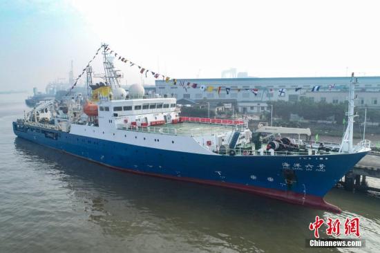 资料图:“海洋六号”船。<a target='_blank' href='http://www.chinanews.com/'>中新社</a>记者 陈骥旻 摄