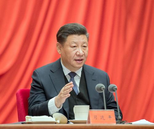 1月11日,中共中央总书记、国家主席、中央军委主席习近平在中国共产党第十九届中央纪律检查委员会第三次全体会议上发表重要讲话。 新华社记者 李涛 摄