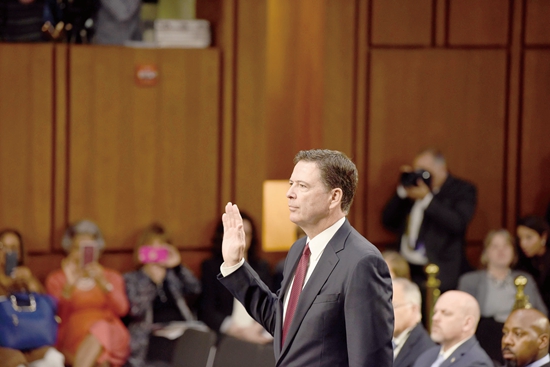 美國前聯邦調查局局長詹姆斯·科米。  中新社 資料圖