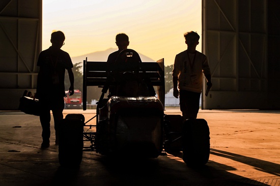 中国大学生无人驾驶方程式大赛现场。大赛主办方供图