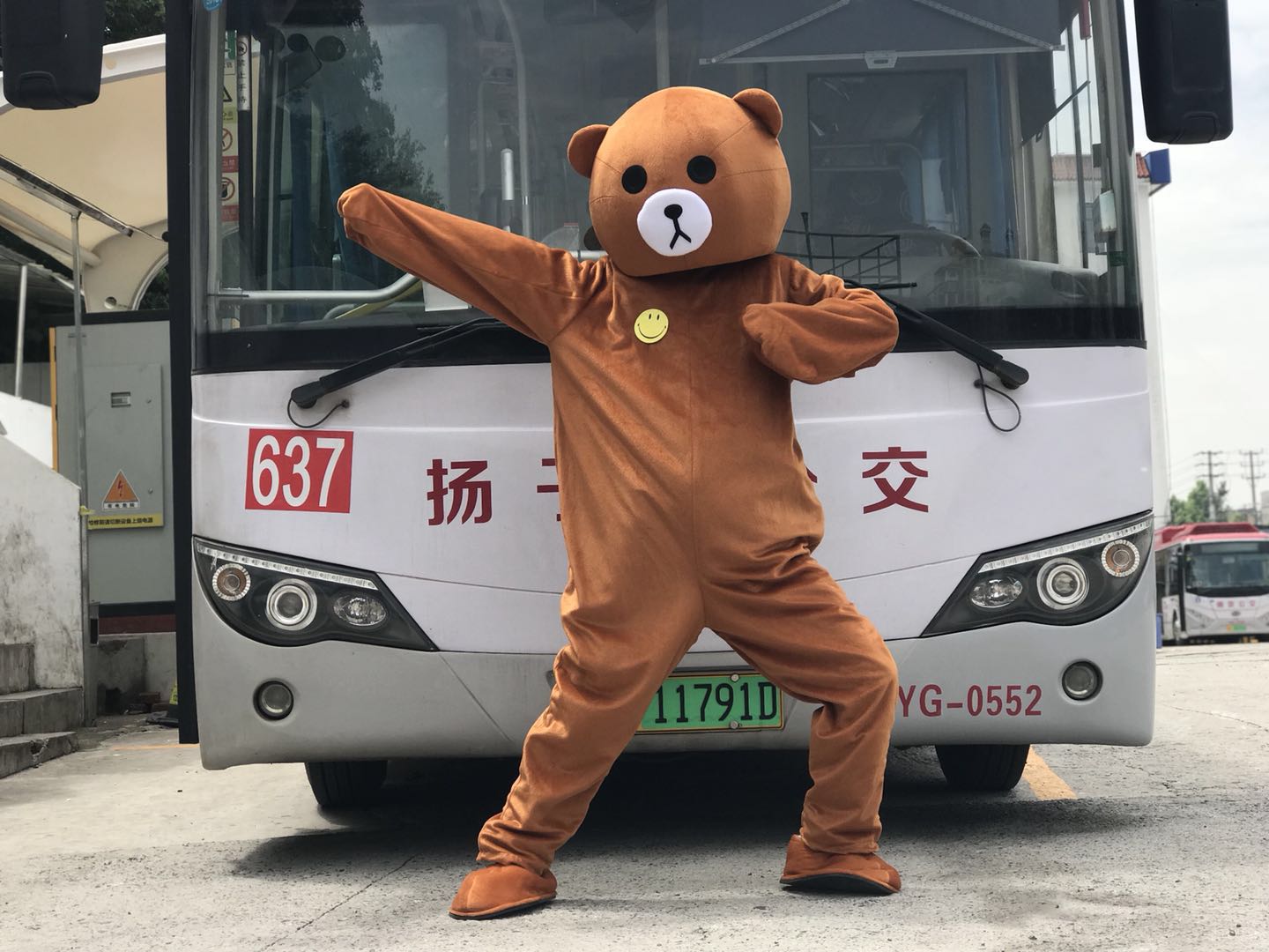 【视频】 世界微笑日 ,网红熊上公交邀你一