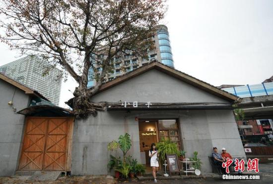 資料圖:臺北華山1914文化創意產業園區內的咖啡店。<a target='_blank' href='http://www.chinanews.com/'>中新社</a>記者 張宇 攝