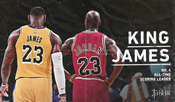 历史性一刻!詹姆斯总得分超越乔丹上升至历史第四
