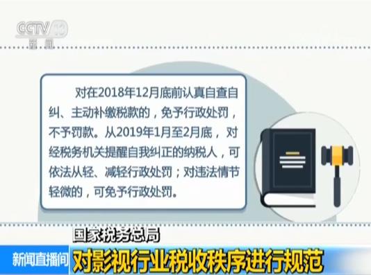 国家税务总局对影视行业税收秩序进行规范|税