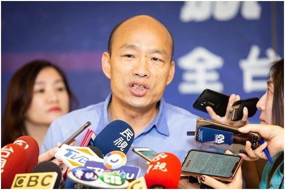 韩国瑜资料图(图片来源:台湾“中时电子报”)