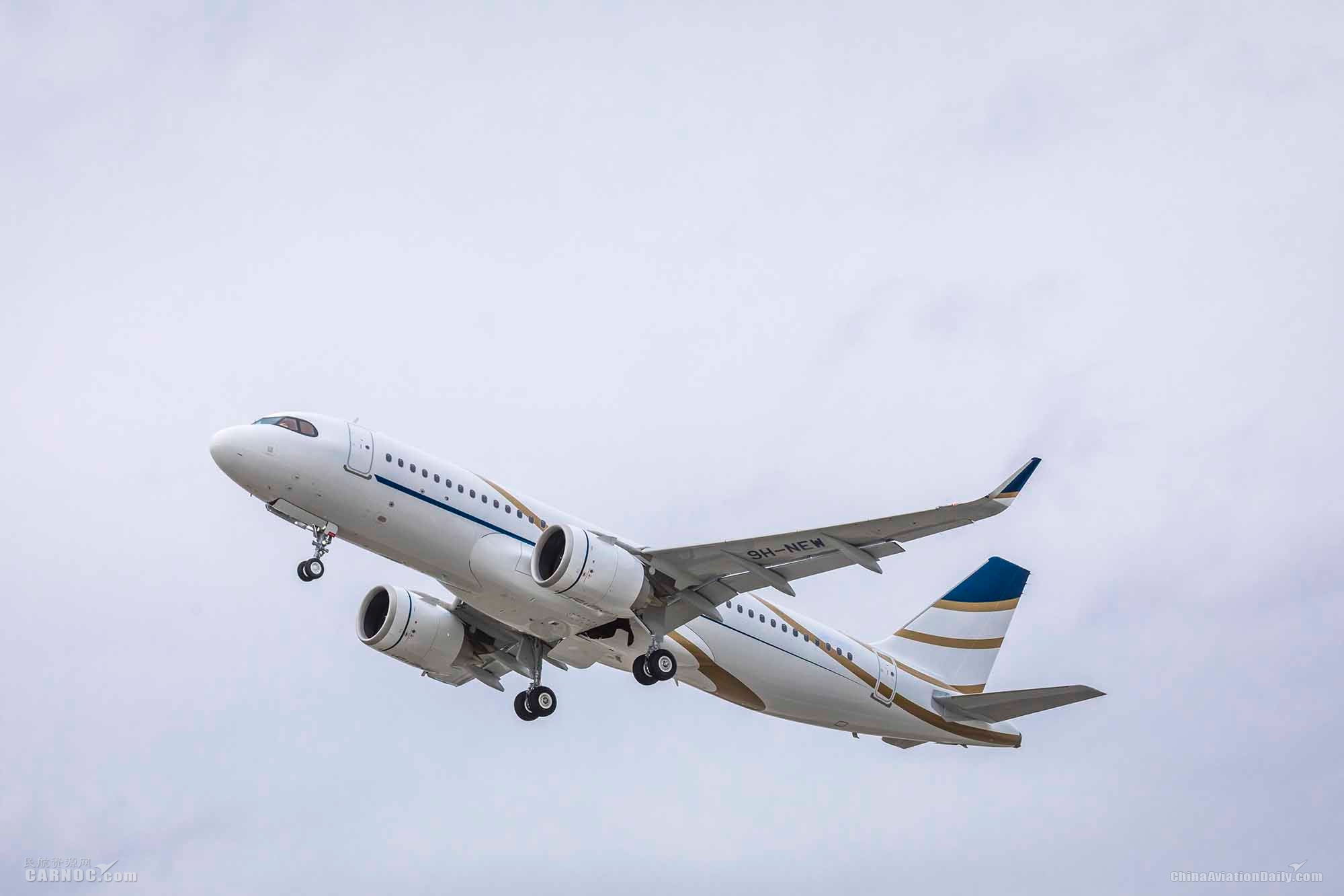 空客acj320neo,空客acj319neo 瑞士逸华航空集团接收其首架空客acj320neo公务机