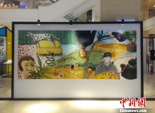 美术学作品展。 董泓每 摄