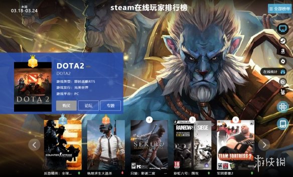 游侠全球游戏每周销量排行榜上线 多平台信息全收录