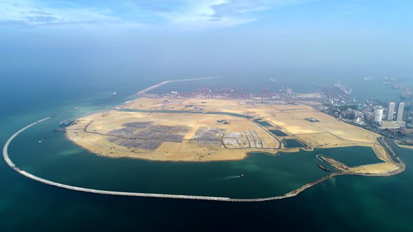 科伦坡港口城项目完成吹填造陆 中国交建投资