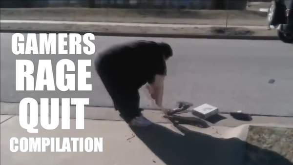 打游戏遇“猪队友”怎么办?国外网友制玩家摔手柄合集