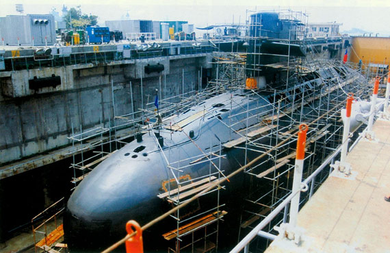 台湾造船厂曾自主升级维修“海龙”级潜艇。
