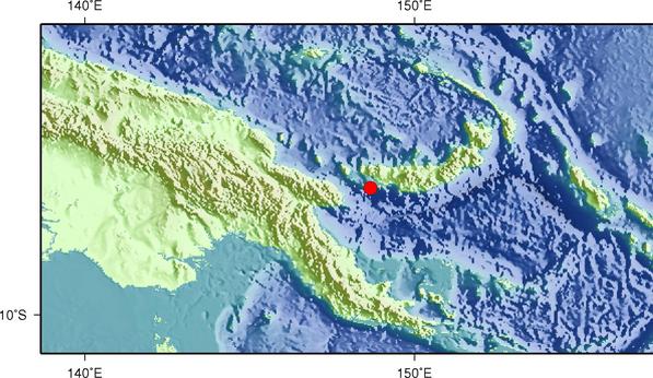 7月20日2时30分新不列颠岛地区发生6.0级地震