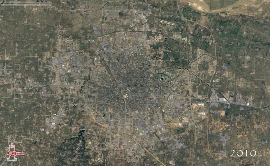 29张卫星地图记录郑州30年间的发展巨变