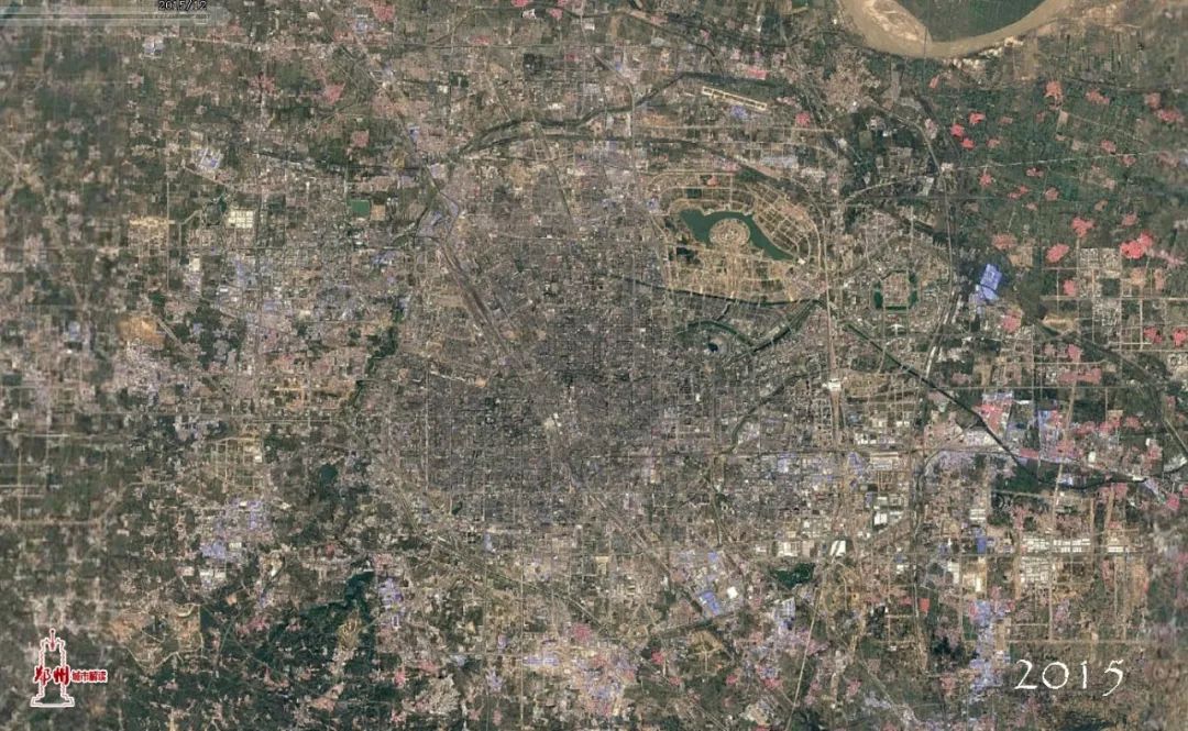 29张卫星地图记录郑州30年间的发展巨变