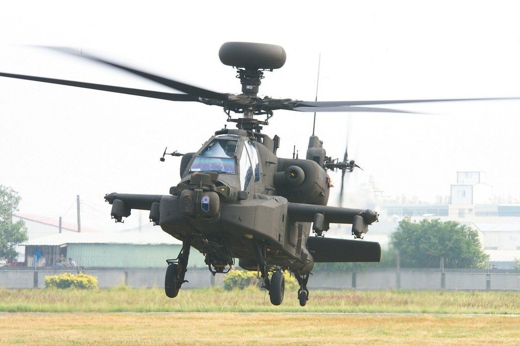 台军的“阿帕奇”直升机（图片来源：《联合新闻网》）