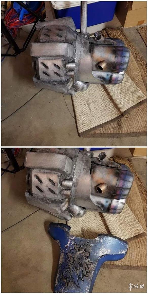 国外大叔cos《守望先锋》莱因哈特 乍一看有点吓人!