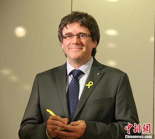 资料图:西班牙加泰罗尼亚自治区前主席普伊格德蒙特。中新社记者 郭泰 摄
