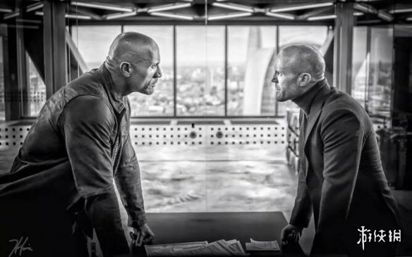 “速激”外传电影《霍布斯与肖》全新片场照公布 两大男神并肩而立