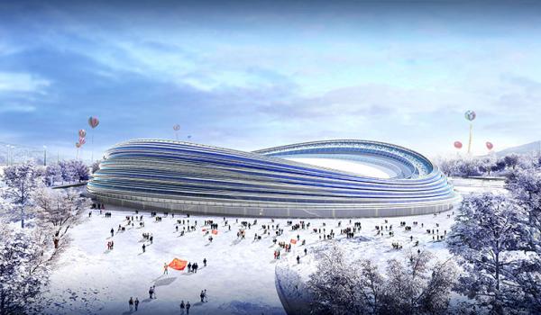 2022年北京冬季奥运会国家速滑馆。 效果图