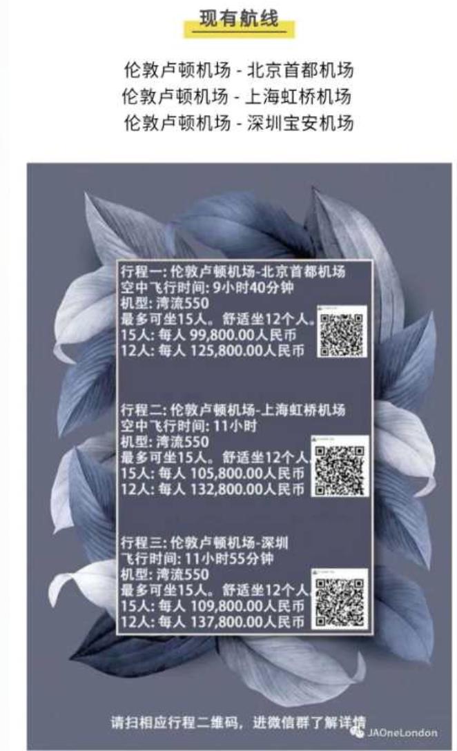 (伦敦到北京的包机价格)