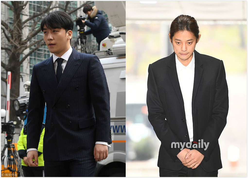 胜利（左）、郑俊英（右）。图/视觉中国