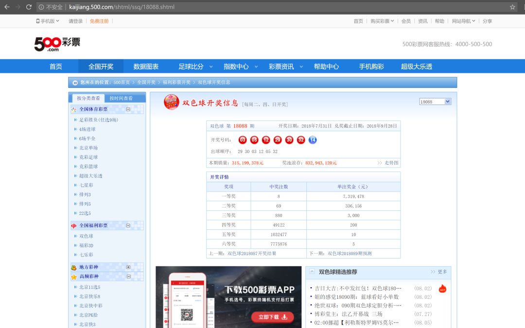 Python+Java简单分析这6年的双色球
