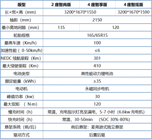 2019款小蚂蚁耀目上市,实力推荐4座智享版