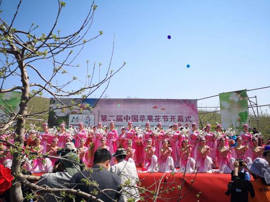 第二届中国苹果花节在灵宝市寺河山拉开帷幕
