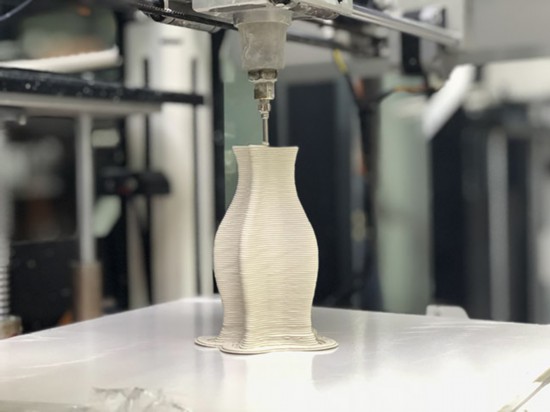 3d打印机现场制作瓷器