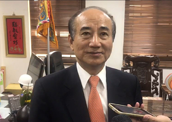 　台湾前“立法院长”王金平。（图片来源：台湾《联合报》）