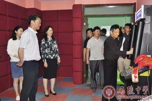 邳州市炮车中学来马陵中学参观考察