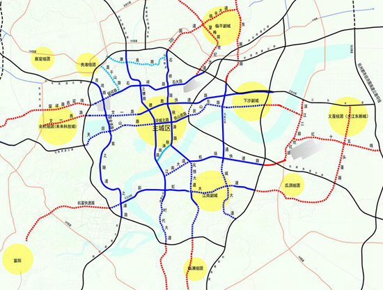 以及秋石快速路北延(绕城北线—星河路)和东湖快速路北延(外翁线—临