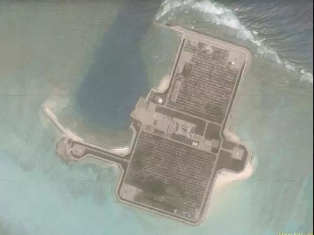 南海华阳礁最新卫星图曝光，太漂亮啦……