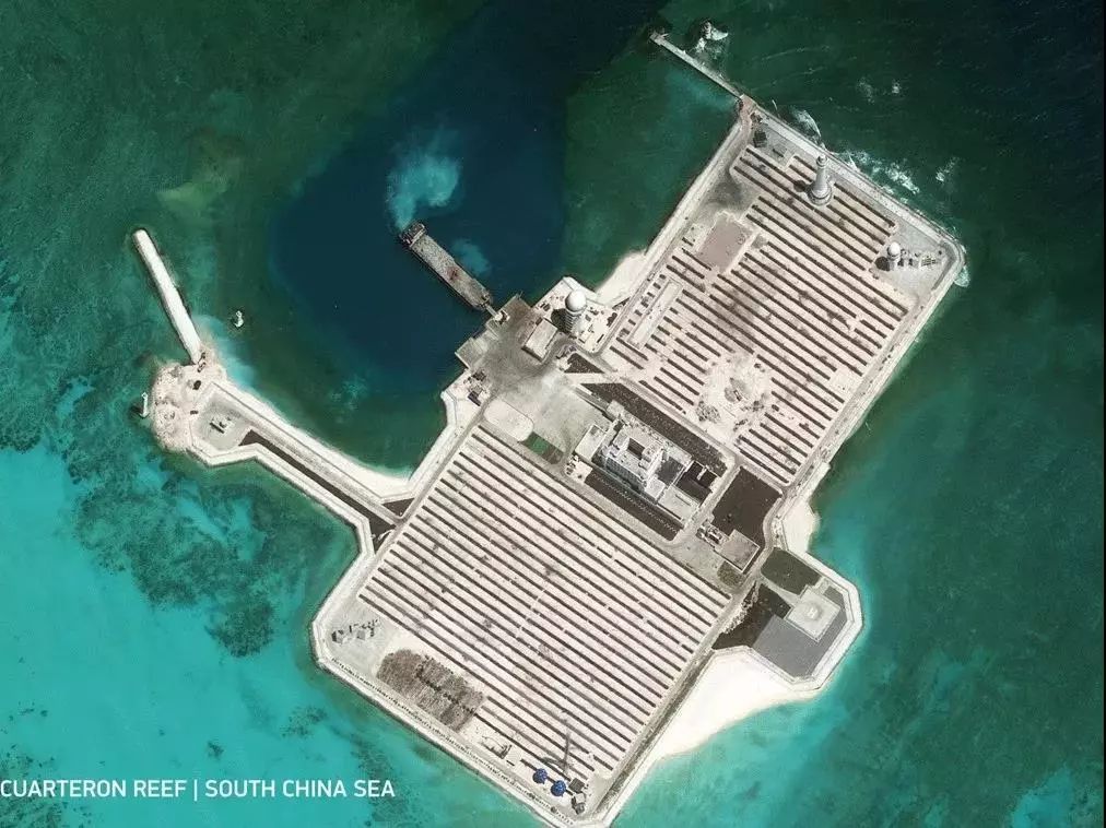 南海华阳礁最新卫星图曝光，太漂亮啦……