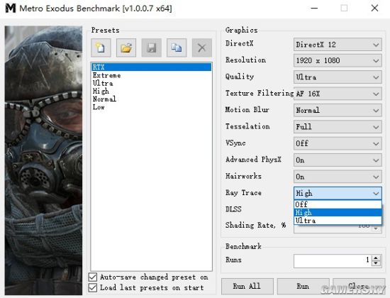 《地铁:离去》显卡性能游民首测:DLSS提升20帧起步