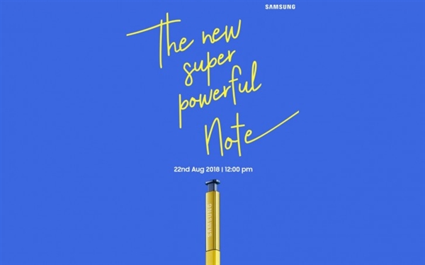 【博狗扑克】配4000mAh电池 三星Galaxy Note 9本月22日在印度发布 【博狗扑克】配4000mAh电池 三星Galaxy Note 9本月22日在印度发布