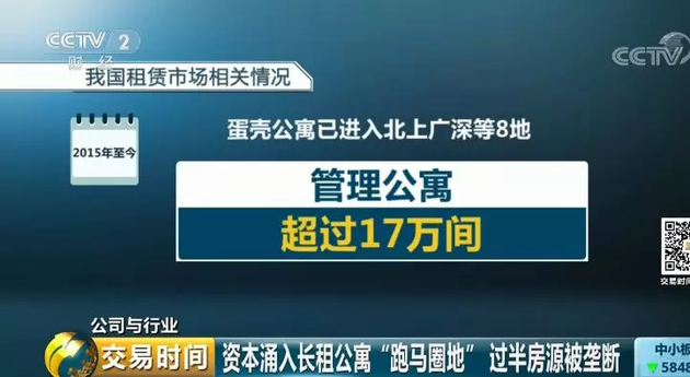 2017年年末，我爱我家旗下相寓共拥有27万套、55万间房屋。