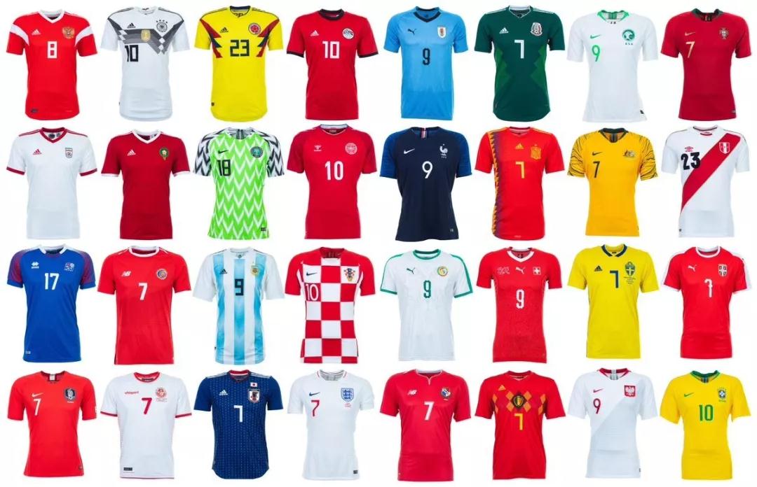 世界杯经典球衣图鉴 哪一件是你的青春?
