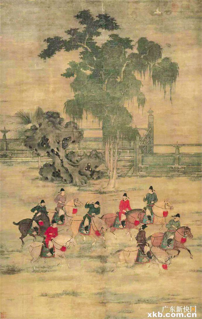 存世最古老的山水画卷 展子虔《游春图》开创了青绿山水画之源