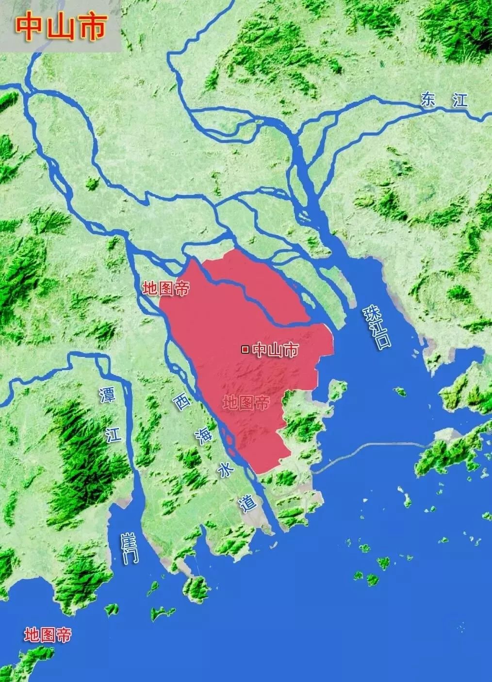 22张地形图,快速了解广东各地级市