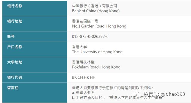 香港大学2018年内地招生简章